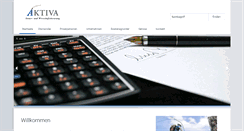 Desktop Screenshot of aktiva-gmbh.ch